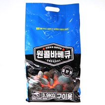 원콜 야자숯 일반형 3.9kg 바베큐숯 조개탄 고기숯