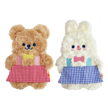 [리틀데이지] 토끼 곰돌이 캐릭터 인형필통 파우치 2종세트