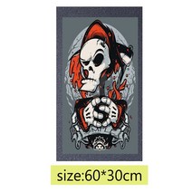 전동 스케이트 보드 해골 패턴 84*23cm 사포 스케이트 보드 스쿠터 Griptape Longboard 전기 그립 테이프, 12 DKL10