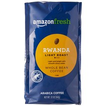 AmazonFresh Direct Trade 르완다 홀빈 커피 라이트 로스트 12온스 H2102702