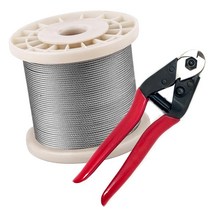 스텐 와이어로프 100M롤+와이어커터 컷팅기 세트 와이어 0.8~6mm 절단기 얇은 굵은 와이어줄 빨래줄, 스텐 와이어100M 0.8mm+컷팅기