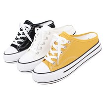 캔버스 뮬 슬리퍼 스니커즈 운동화 3.5cm