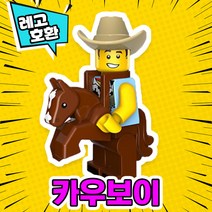 [큐브월드] 각종 캐릭터 블록 미니피규어 알바시리즈 VER.6 중국레고 레고호환블록, 09. 카우보이