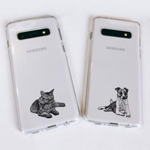 갤럭시S10/S10+/S10E 반려동물 소프트젤리케이스 갤럭시S10E:반려견, 1개