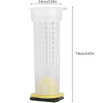 양봉자재 10Pcs 양봉 컵 키트 꿀벌 여왕 케이지 롤러 포수 상자 셀 장비 도구, 01 10pcs