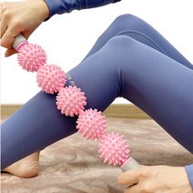 종아리 붓기제거 전신 마사지롤러 어깨 근육뭉친곳 허리 다리알배김 림프절 승모근 팔뚝, 블랙