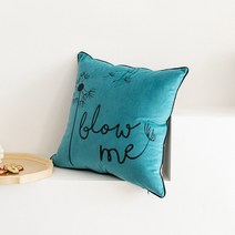 벨벳 레터링 쿠션커버 GH09_RD_472