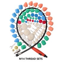 자동차광택기 폴리셔 폴리싱 광택 패드 유막제거 SPTA 미니 머신 자동차 뷰티 디테일링 익스텐션 툴 디테일 폴리 셔 및 드릴 용 폴란드어 키트, 2.78Polishing Tool M14 - 5sets