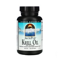 Source Naturals 소스 네츄럴 ArcticPure Krill Oil 크릴오일 500 mg 120 소프트젤 EPA DHA 오메가3 아스타잔틴 함유