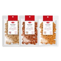 바우와우 촉촉큐브육포 강아지 훈련용간식 강아지간식 300g x 3봉 치킨/연어/소고기 900g, 소고기900g