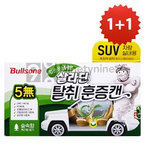 1+1 불스원 살라딘 차량실내용 탈취 훈증캔 SUV용-숲속향, 2개