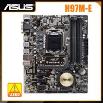 ASUS H97M-E 마더보드 1150 DDR3 지원 제온 E3 1280 v3 코어 i7 4790K CPU 16GB 인텔 H97 M.2 PCI-E 3.0 6 USB3.0