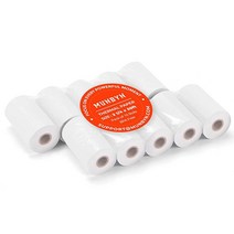 MUNBYN 5.7cm x 15.2m2 1/4인치 50피트 감열지 50롤 BPA 프리 영수증 용지 58mm 열 용지는 모든 미니 POS 프린터에 적합 스퀘어 터미널 신용 카드 기계, 10 Rolls, 2 1/4 x 50