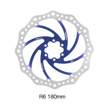 R6 색상 Mtb 브레이크 디스크 140 160 180MM 산악 자전거 유압 기계식 캘리퍼스 로터 자전거 Vtt Bmx 도로 초경량, 14.6 180, 1개
