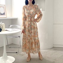 브이랩 스트랩플라워원피스 1114833