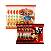 오뚜기 스낵면 5개 + 팔도 틈새라면빨계떡 5개, 10개