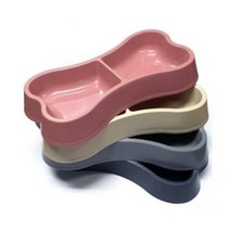 야외 길냥이 밥 그릇 2구 식기 물그릇 고양이밥 캣맘, 옵션, 라이트그레이