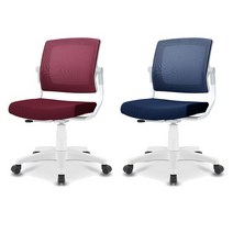 로이 블랙 화이트 무팔 회전 회의실 사무실 컴퓨터 학생 책상의자, 블랙 프레임/아이보리 화이트 등받이/그린