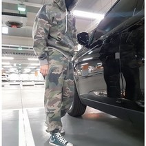 빈티지 카모 알카트라즈 해비 기모 조거팬츠 후드 집업 SET