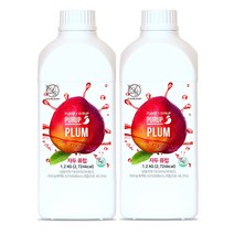 더블데이 (국산) 자두 퓨럽 1.2KG 2개 세트 에이드 과일농축액 퓨레 에이드원액 슬러쉬 베이스