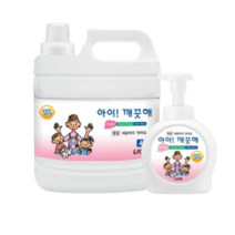 아이깨끗해 거품형 핸드솝 4L 펌프용기490ml 1개포함, 3세트