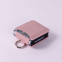 본아띠 POLARIS B.B.G 천연소가죽 카드수납 힌지보호 기능 갤럭시 Z플립4 3 2 1 케이스