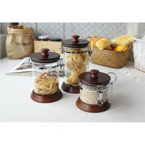 원두 분쇄 커피 밀폐 보관용기 스푼포함 예쁜병 저장용기 홈카페 프림 설탕, 1개, 중