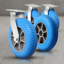 구르마 수레캐스터 우레탄 발포바퀴12인치 리어카대차, 발포바퀴12인치발포회전