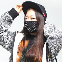 [블랙마스크] 도트B 304 /패션마스크 방한 디자인마스크