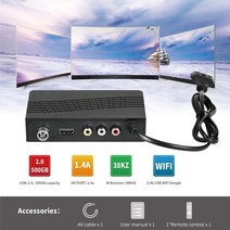 DVB-T2 디지털 TV 박스 컨버터 비디오 수신기 플레이어 IPTV 셋톱 박스 H.264