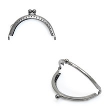 앤티크 볼 라운드 프레임-8.5cm-흑니켈 가방 지갑 부자재, 앤티크볼라운드프레임-8.5cm-흑니켈