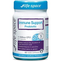 성인용 Life-Space Immune Support Probiotics 2개월 분량 300억 CFU Immunity ampamp 소화 건강 Bifidobacterium lacti