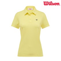 윌슨 반팔티 TRS_5302 YEL 카라티 테니스 배드민턴