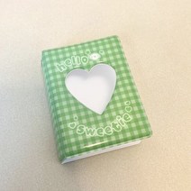 포토 접착식 사진 초음파 인생네컷 앨범 북 귀여운 곰 3 인치 러브 하트 할로우 보관 케이스 Kpop 카드 바인더 이름 책 포토카드 홀더 40 포켓, b4