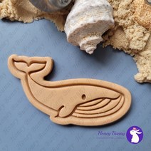 흑등 고래 쿠키커터 (02) / 동물 쿠키커터/ 바다생물 쿠키커터 / 홈베이킹 / 아이싱쿠키 만들기 / 쿠키만들기 / 허니버니 쿠키커터 /, (C) 10.2 x 5.0 cm