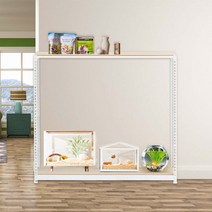 철제축양장 메다카 어항선반 2단 1000 x 500 x 1200, 화이트