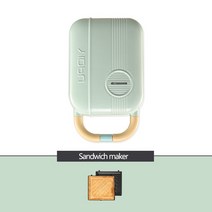 가정용 토스터기 아침 식사 멀티 베이커 전기 와플 조리기 650W 220V, 01 green 1 tary