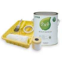 노루페인트 순앤순 친환경 수성 벽면 페인트 4L + 부자재 도구 세트, 오렌지1, 4000ml, 1세트