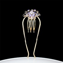 모아콤 보테스틱 sts031 라인 - 꽃송이 (골드) 보석 머리핀 뒤꽂이 쉬운 올림머리 반묶음 연출 머리고정