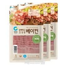청정원 담백하고 건강한베이컨, 3개, 80g