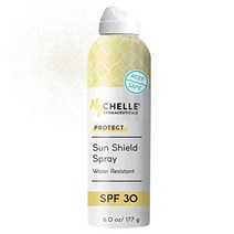 mychelle dermaceuticals 선 쉴드 클리어 스프레이 spf 30(6fl oz) - 벤토나이트 점토와 호호바가 함유된 아연 선스크린 스프레이 - 유수분 균형 및 피부, 썬 실드 스프레이