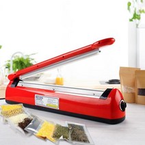 포장기계 PFS400 손 압력 씰링 기계 플라스틱 가방 알루미늄 호일 식품 필름 티백, Red