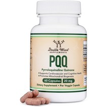 더블우드 PQQ 20mg 60캡슐 x 1통 피롤로퀴놀린 퀴논