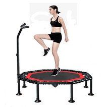 점핑 트램폴린. 접이식 팔각형, 레드