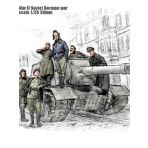 1/35 2 차 세계 대전 기갑 군인 소련 승리 장면에서 6 명 NoTanks 수지 수치 조립되지 않은 도색되지 Diy 모델 키트, [01] unpainted gray