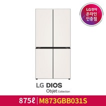 [LG][공식판매점] LG 디오스 냉장고 오브제컬렉션 M873GBB031S (875L), 폐가전수거있음