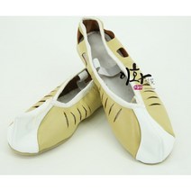 이화 사물놀이 풍물 가죽 일반 미투리, 황색, 220