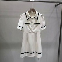 HONGKANG 2022샤넬 원피스, M, 하얀색