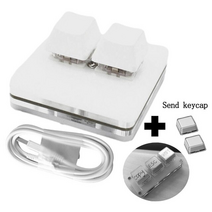메크로 키보드 보조 단축 기계식 자동 오토 한손 편집 usb osu rgb 백라이트 (keycaps 포함) 미니 키패드 2 키 복사 붙여넣기 오디오 바로 가기 게임, 백라이트 세트 없음