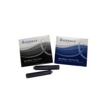 [123913]미니 잉크카트리지(청/6개입/WATERMAN), 청색